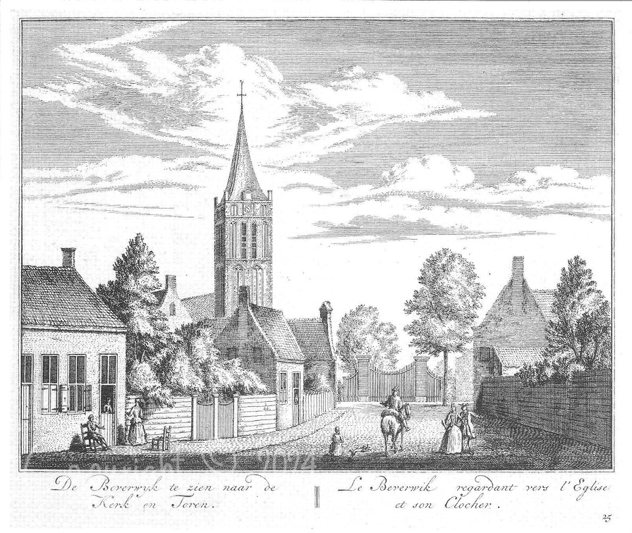 Afbeelding Beverwijk Grote kerk met Wijkertoren